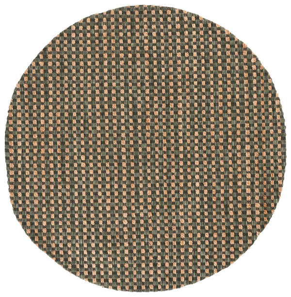 Safavieh Martha Hand‑Tufted Natural & Green Runner Rug — Low‑Pile Jute Wool Cotton Blend For Hallways 2'-3" x 8'-0" MSR9529Y-28