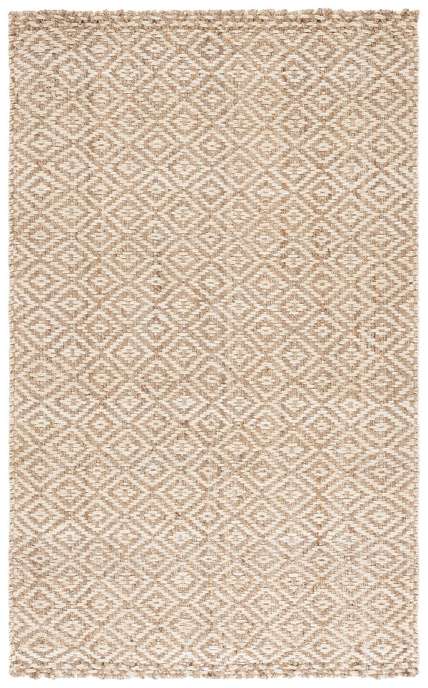 Safavieh Msr Handwoven Jute Area Rug - Timeless Diamond Pattern, Sustainable Craftsmanship For Your Home Ivory ,Natural Jute Msr9554a-5