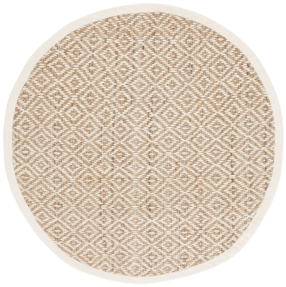 Safavieh Msr Handwoven Jute Area Rug - Timeless Diamond Pattern, Sustainable Craftsmanship For Your Home Ivory ,Natural Jute Msr9554a-6r