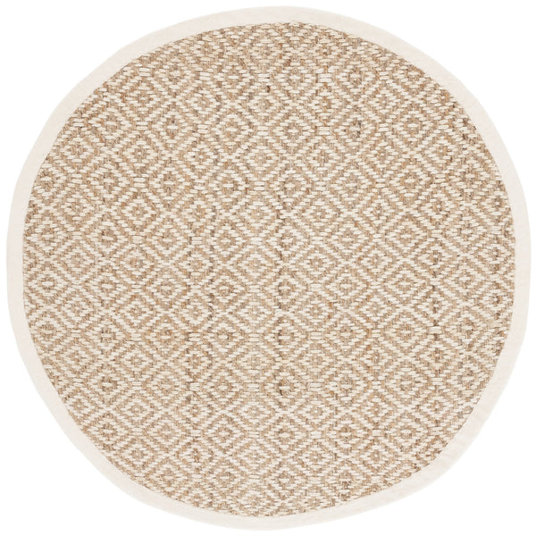 Safavieh Msr Handwoven Jute Area Rug - Timeless Diamond Pattern, Sustainable Craftsmanship For Your Home Ivory ,Natural Jute Msr9554a-6r