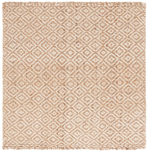 Safavieh Msr Handwoven Jute Area Rug - Timeless Diamond Pattern, Sustainable Craftsmanship For Your Home Ivory ,Natural Jute Msr9554a-6sq