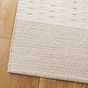 Safavieh Martha Handwoven Area Rug In Luxe Wool-cotton Blend For Modern Or Traditional Home Decor Elegance Ivory 85% Wool 15% Cotton Msr9625a-3