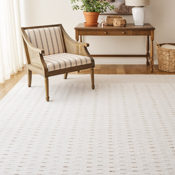 Safavieh Martha Elegant Handwoven Runner Area Rug - Timeless Craftsmanship & Soft Touch For Your Home Ivory 85% Wool 15% Cotton Msr9625a-5