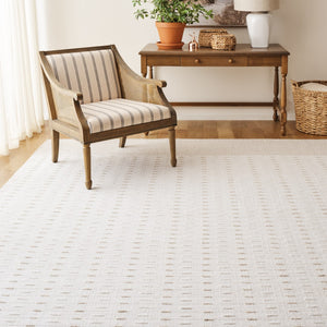 Safavieh Martha Handwoven Area Rug In Luxe Wool-cotton Blend For Modern Or Traditional Home Decor Elegance Ivory 85% Wool 15% Cotton Msr9625a-3