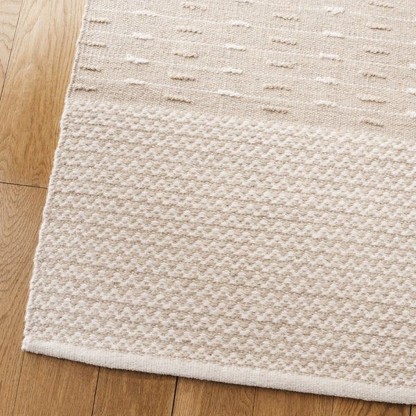 Safavieh Martha Elegant Handwoven Runner Area Rug - Timeless Craftsmanship & Soft Touch For Your Home Beige ,Ivory 85% Wool 15% Cotton Msr9625b-5