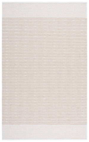 Safavieh Martha Handwoven Area Rug In Luxe Wool-cotton Blend For Modern Or Traditional Home Decor Elegance Beige ,Ivory 85% Wool 15% Cotton Msr9625b-4