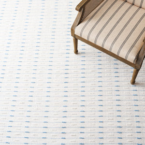 Safavieh Martha Handwoven Area Rug In Luxe Wool-cotton Blend For Modern Or Traditional Home Decor Elegance Light Blue ,Ivory 85% Wool 15% Cotton Msr9625k-4