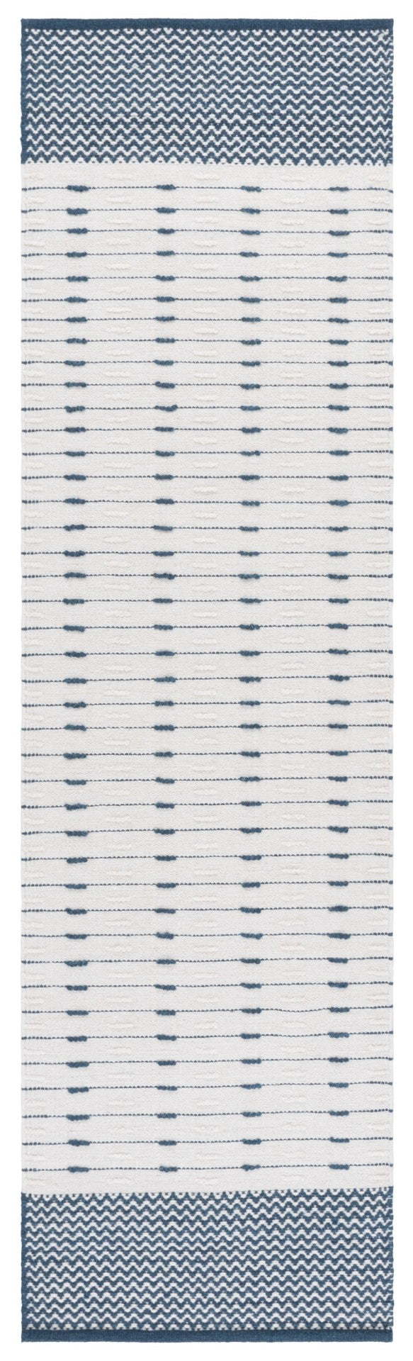 Safavieh Martha Handwoven Area Rug In Luxe Wool-cotton Blend For Modern Or Traditional Home Decor Elegance Navy ,Ivory 85% Wool 15% Cotton Msr9625n-4