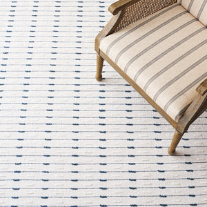 Safavieh Martha Handwoven Area Rug In Luxe Wool-cotton Blend For Modern Or Traditional Home Decor Elegance Navy ,Ivory 85% Wool 15% Cotton Msr9625n-4