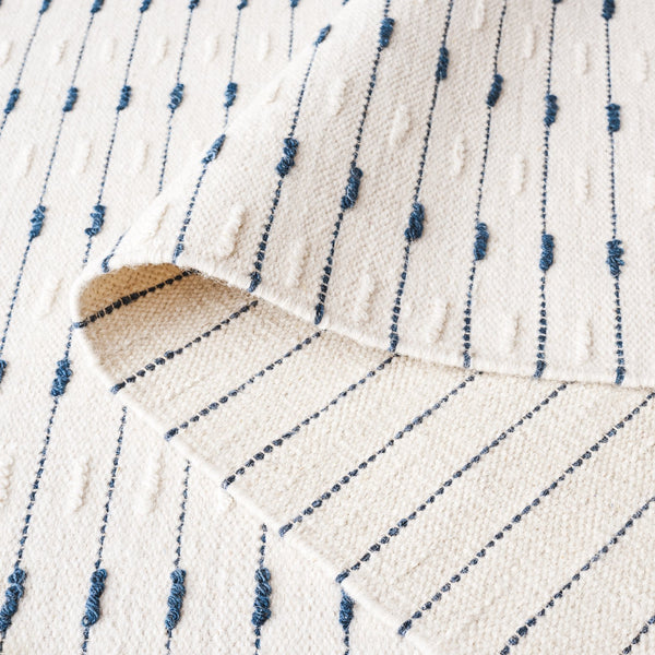 Safavieh Martha Elegant Handwoven Runner Area Rug - Timeless Craftsmanship & Soft Touch For Your Home Navy ,Ivory 85% Wool 15% Cotton Msr9625n-8