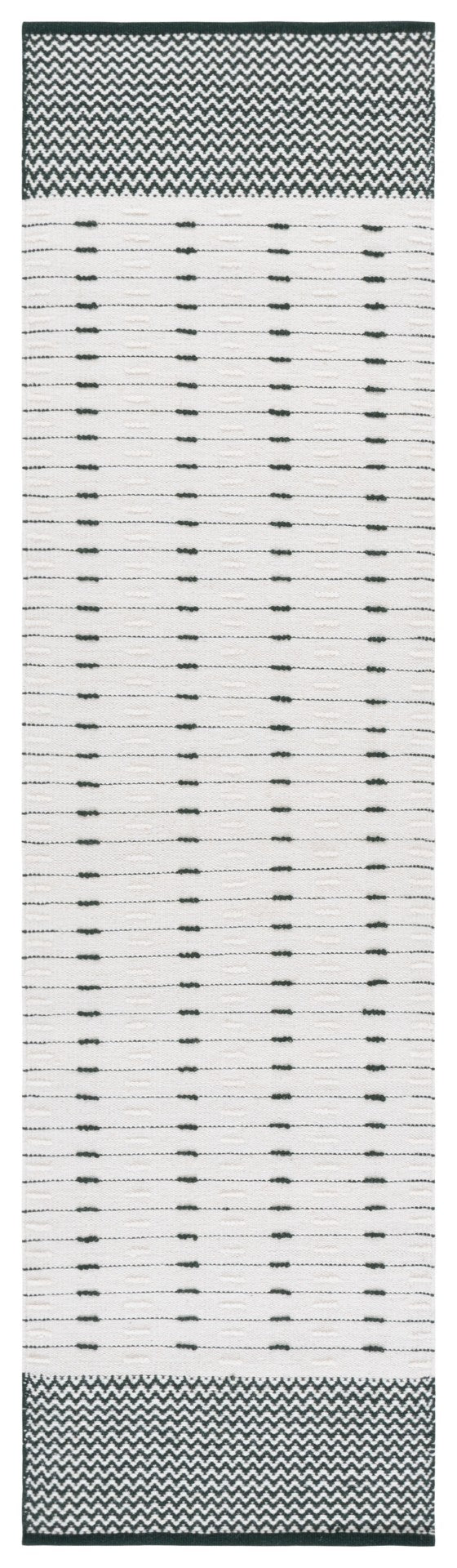 Safavieh Martha Handwoven Area Rug In Luxe Wool-cotton Blend For Modern Or Traditional Home Decor Elegance Dark Green ,Ivory 85% Wool 15% Cotton Msr9625x-9