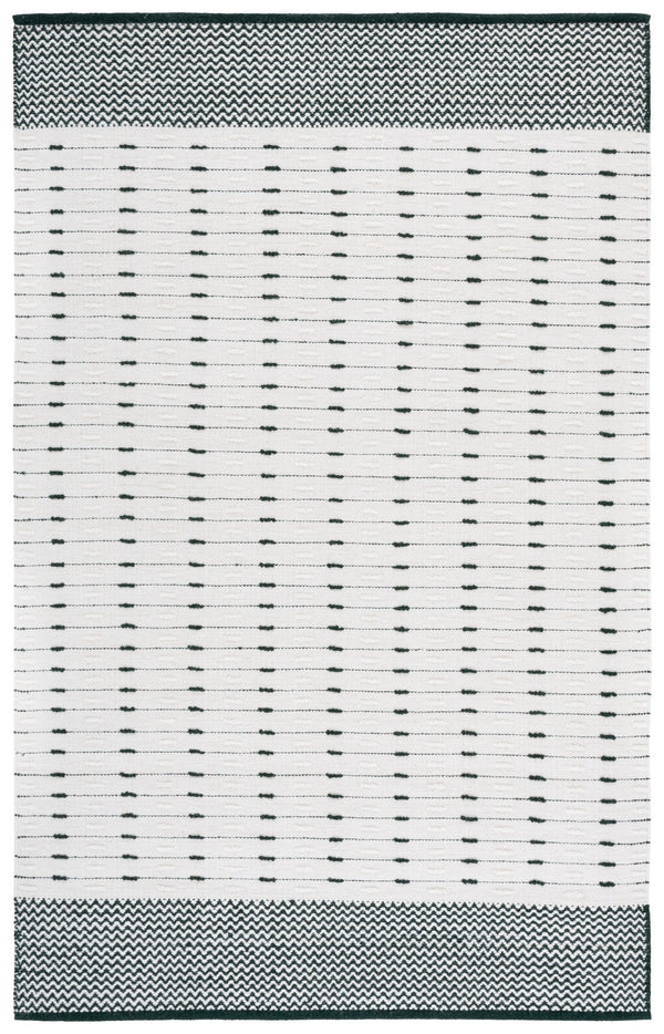 Safavieh Martha Elegant Handwoven Runner Area Rug - Timeless Craftsmanship & Soft Touch For Your Home Dark Green ,Ivory 85% Wool 15% Cotton Msr9625x-5