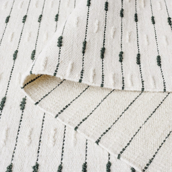 Safavieh Martha Handwoven Area Rug In Luxe Wool-cotton Blend For Modern Or Traditional Home Decor Elegance Dark Green ,Ivory 85% Wool 15% Cotton Msr9625x-9