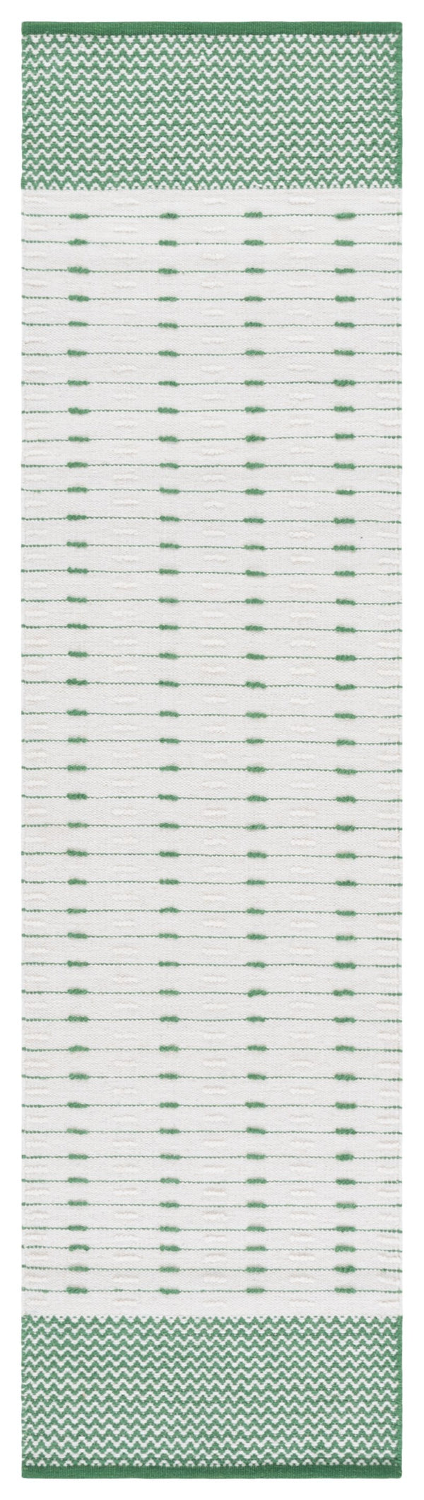 Safavieh Martha Elegant Handwoven Runner Area Rug - Timeless Craftsmanship & Soft Touch For Your Home Green ,Ivory 85% Wool 15% Cotton Msr9625y-29