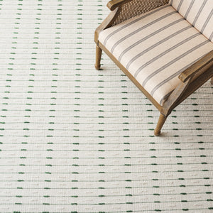Safavieh Martha Handwoven Area Rug In Luxe Wool-cotton Blend For Modern Or Traditional Home Decor Elegance Green ,Ivory 85% Wool 15% Cotton Msr9625y-4