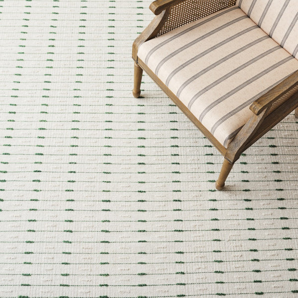 Safavieh Martha Handwoven Area Rug In Luxe Wool-cotton Blend For Modern Or Traditional Home Decor Elegance Green ,Ivory 85% Wool 15% Cotton Msr9625y-4