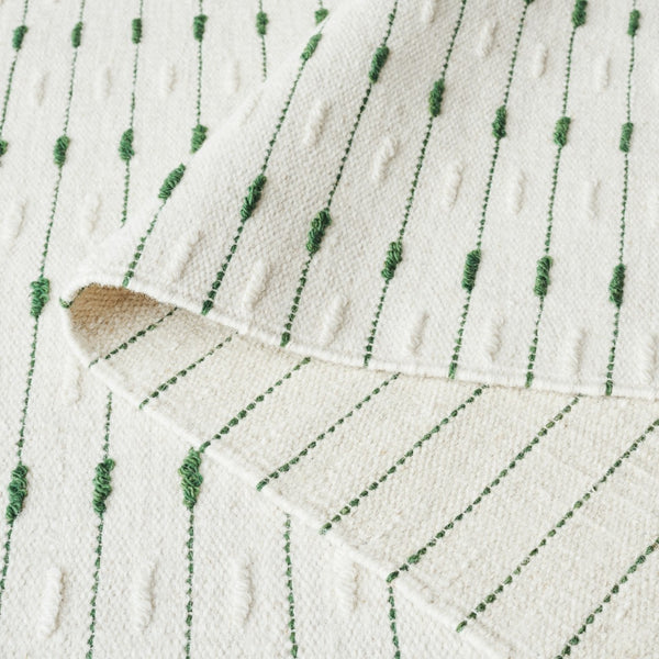 Safavieh Martha Handwoven Area Rug In Luxe Wool-cotton Blend For Modern Or Traditional Home Decor Elegance Green ,Ivory 85% Wool 15% Cotton Msr9625y-4