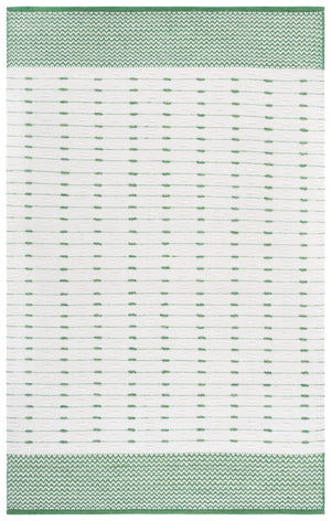 Safavieh Martha Elegant Handwoven Runner Area Rug - Timeless Craftsmanship & Soft Touch For Your Home Green ,Ivory 85% Wool 15% Cotton Msr9625y-5