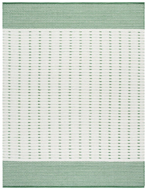 Safavieh Martha Elegant Handwoven Runner Area Rug - Timeless Craftsmanship & Soft Touch For Your Home Green ,Ivory 85% Wool 15% Cotton Msr9625y-8