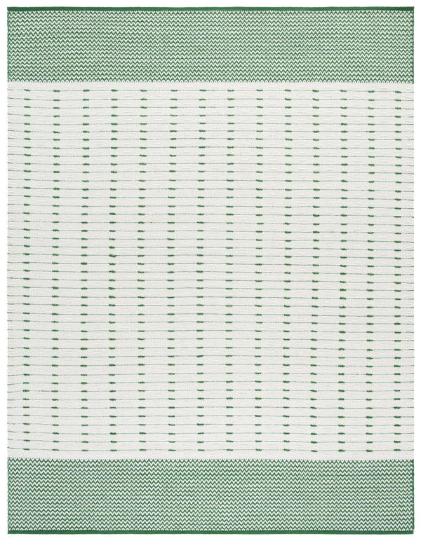 Safavieh Martha Elegant Handwoven Runner Area Rug - Timeless Craftsmanship & Soft Touch For Your Home Green ,Ivory 85% Wool 15% Cotton Msr9625y-8