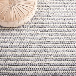 Safavieh Msr Contemporary Hand Woven Area Rug - Luxurious Wool & Cotton Blend For Elegant Home Decor Ivory ,Grey Wool And Cotton Msr9650f-5