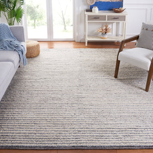 Safavieh Msr Contemporary Hand Woven Area Rug - Luxurious Wool & Cotton Blend For Elegant Home Decor Ivory ,Grey Wool And Cotton Msr9650f-5