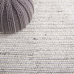 Safavieh Msr Contemporary Hand Woven Area Rug - Luxurious Wool & Cotton Blend For Elegant Home Decor Ivory ,Light Grey Wool And Cotton Msr9650g-5
