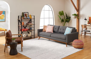 Safavieh Msr Contemporary Hand Woven Area Rug - Luxurious Wool & Cotton Blend For Elegant Home Decor Ivory ,Light Grey Wool And Cotton Msr9650g-5