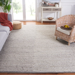 Safavieh Msr Contemporary Hand Woven Area Rug - Luxurious Wool & Cotton Blend For Elegant Home Decor Ivory ,Light Grey Wool And Cotton Msr9650g-5