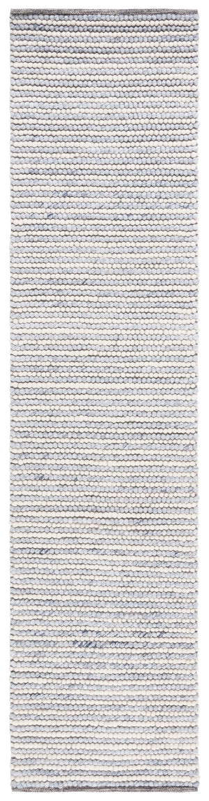 Safavieh Msr Contemporary Hand Woven Area Rug - Luxurious Wool & Cotton Blend For Elegant Home Decor Ivory ,Blue Wool And Cotton Msr9650m-8