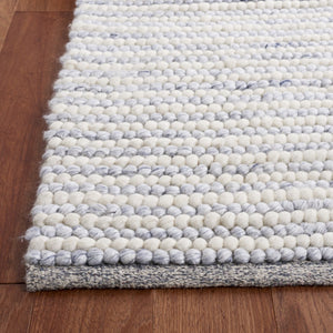 Safavieh Msr Contemporary Hand Woven Area Rug - Luxurious Wool & Cotton Blend For Elegant Home Decor Ivory ,Blue Wool And Cotton Msr9650m-8