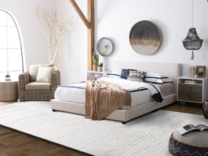 Safavieh Msr Contemporary Hand Woven Area Rug - Luxurious Wool & Cotton Blend For Elegant Home Decor Ivory ,Blue Wool And Cotton Msr9650m-8