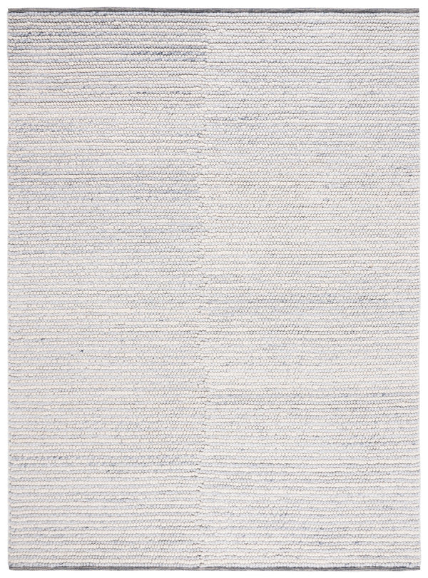 Safavieh Msr Contemporary Hand Woven Area Rug - Luxurious Wool & Cotton Blend For Elegant Home Decor Ivory ,Blue Wool And Cotton Msr9650m-8