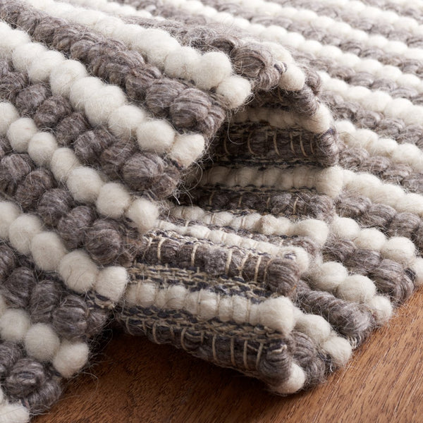 Safavieh Msr Contemporary Hand Woven Area Rug - Luxurious Wool & Cotton Blend For Elegant Home Decor Ivory ,Dark Brown Wool And Cotton Msr9650t-8