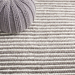 Safavieh Msr Contemporary Hand Woven Area Rug - Luxurious Wool & Cotton Blend For Elegant Home Decor Ivory ,Dark Brown Wool And Cotton Msr9650t-8