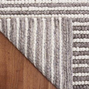 Safavieh Msr Contemporary Hand Woven Area Rug - Luxurious Wool & Cotton Blend For Elegant Home Decor Ivory ,Dark Brown Wool And Cotton Msr9650t-8