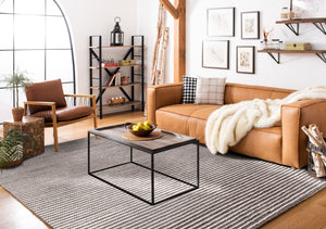 Safavieh Msr Contemporary Hand Woven Area Rug - Luxurious Wool & Cotton Blend For Elegant Home Decor Ivory ,Dark Brown Wool And Cotton Msr9650t-8