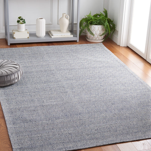Safavieh Msr9675 Wilton Hand Woven Geometric Rug Blue / Ivory MSR9675M-8