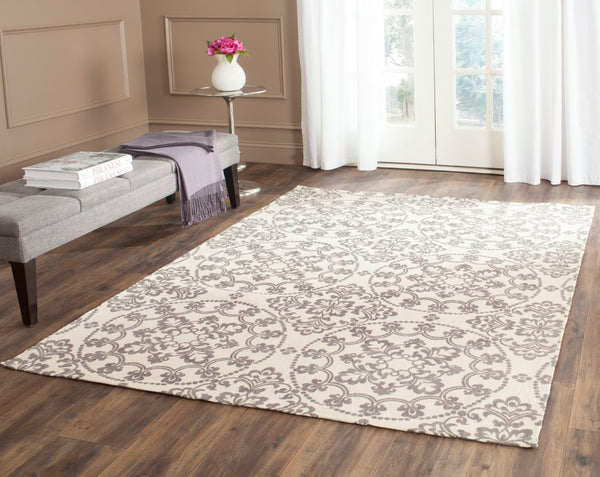 Safavieh Martha Stewart Hand-loomed Jute Area Rug With Elegant Floral Design For Timeless Home Decor Natural ,Grey Jute Pile Msrj262h-24