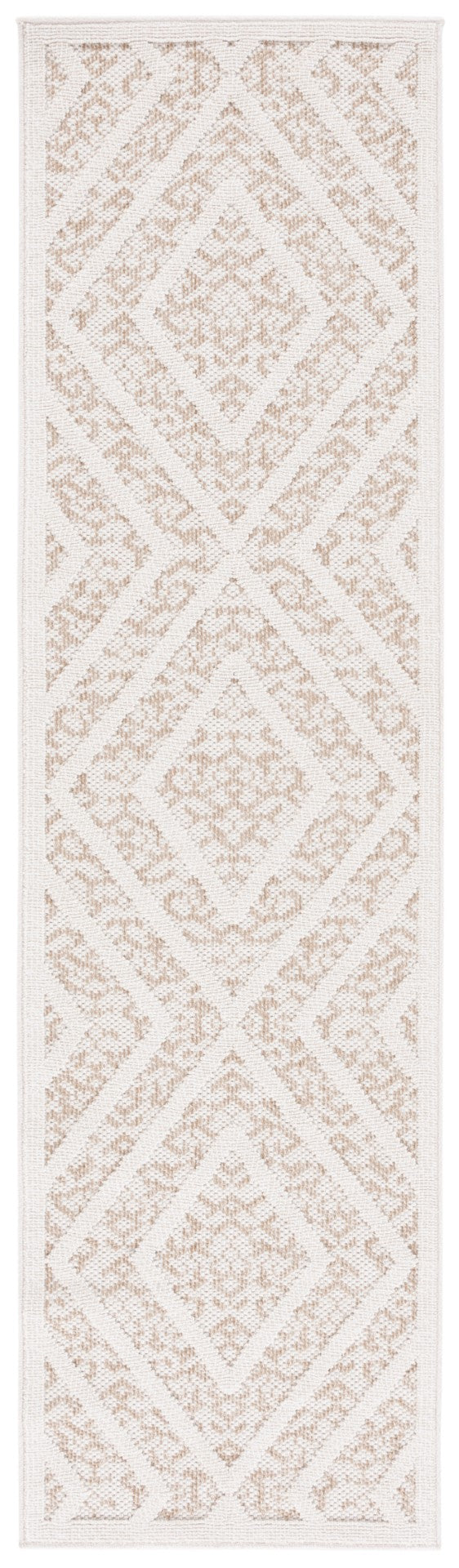 Safavieh Msro218 Global Flat Weave Indoor / Outdoor Rug Light Beige / Brown 2'-2" x 8'