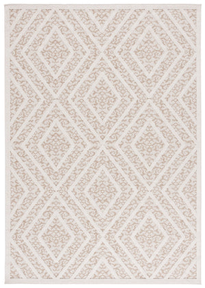 Safavieh Msr Exquisite Light Beige & Brown Area Rug - Stylish 5'3" X 7'6" Indoor/Outdoor Flat Weave Design Light Beige ,Brown Polypropylene Msro218b-5