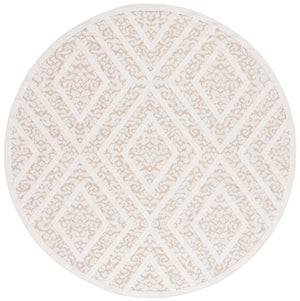 Safavieh Msr Exquisite Light Beige & Brown Area Rug - Stylish 5'3" X 7'6" Indoor/Outdoor Flat Weave Design Light Beige ,Brown Polypropylene Msro218b-5