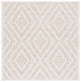 Safavieh Msro218 Global Flat Weave Indoor / Outdoor Rug Light Beige / Brown 6'-7" x 6'-7" Square