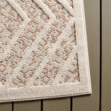 Safavieh Msro218 Global Flat Weave Indoor / Outdoor Rug Light Beige / Brown 8' x 10'