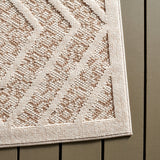 Safavieh Msro218 Global Flat Weave Indoor / Outdoor Rug Light Beige / Brown 9' x 12'