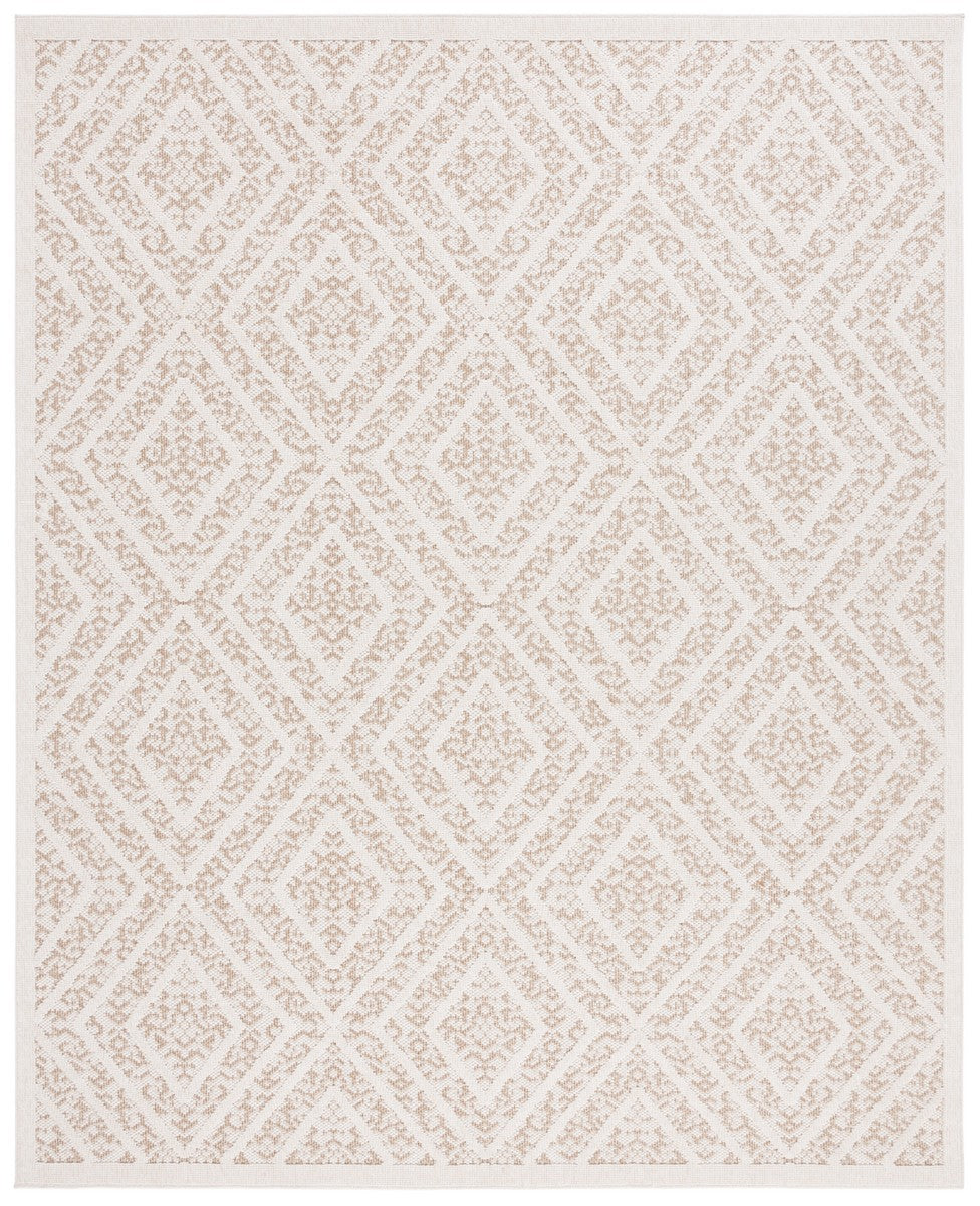 Safavieh Msro218 Global Flat Weave Indoor / Outdoor Rug Light Beige / Brown 2'-2" x 8'