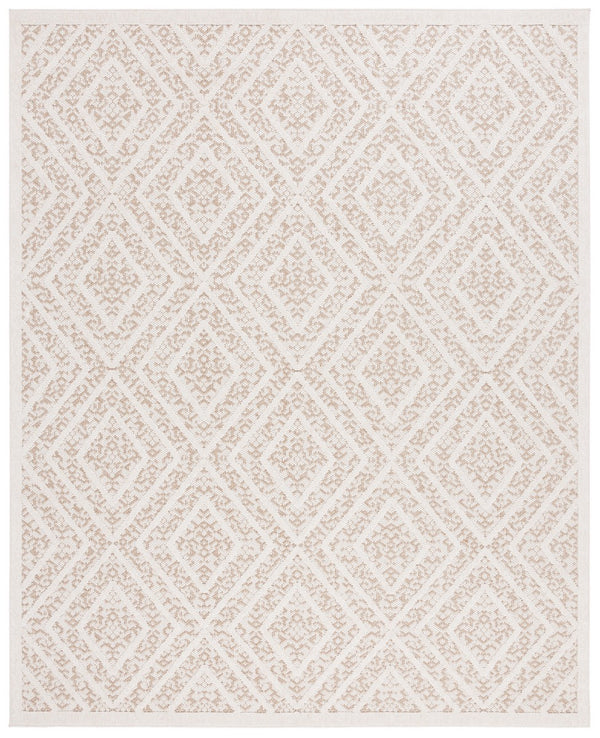 Safavieh Msro218 Global Flat Weave Indoor / Outdoor Rug Light Beige / Brown 9' x 12'