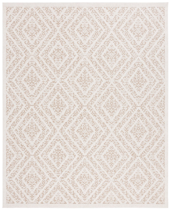 Safavieh Msro218 Global Flat Weave Indoor / Outdoor Rug Light Beige / Brown 8' x 10'