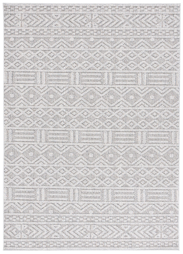 Safavieh Msro226 Global Flat Weave Indoor / Outdoor Rug Grey / Light Grey 5'-3" x 7'-6"