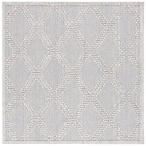 Safavieh Msro226 Global Flat Weave Indoor / Outdoor Rug Grey / Light Grey 6'-7" x 6'-7"
